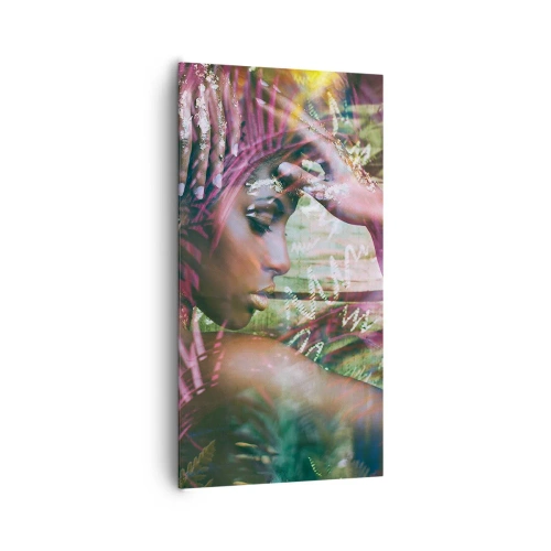 Quadro em tela - Mãe Natureza na selva - 65x120 cm