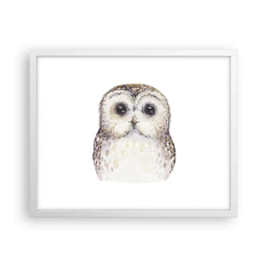 Pôster em moldura branca - Olhe-me nos olhos - 50x40 cm