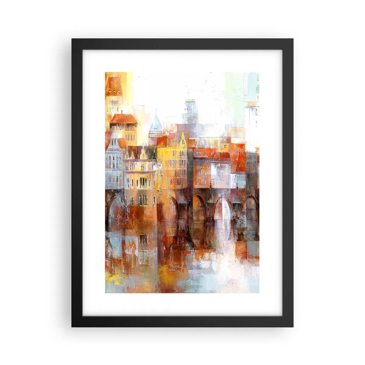Pôster com moldura preta - Debaixo da ponte também é bonito - 30x40 cm