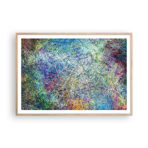 Pôster com moldura de carvalho claro - Não é assim tão simples - 100x70 cm