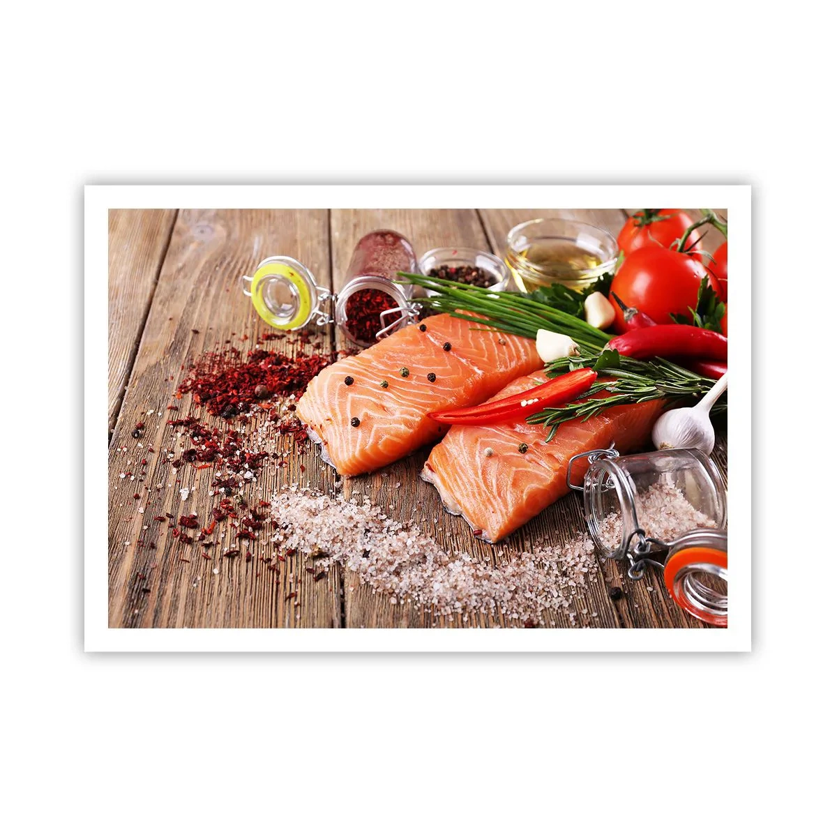 Pôster - Aventura norueguesa na cozinha - 100x70 cm