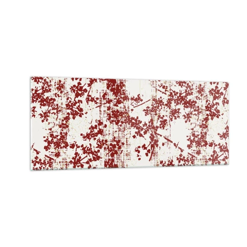 Quadro em vidro - Como chita antiga - 100x40 cm