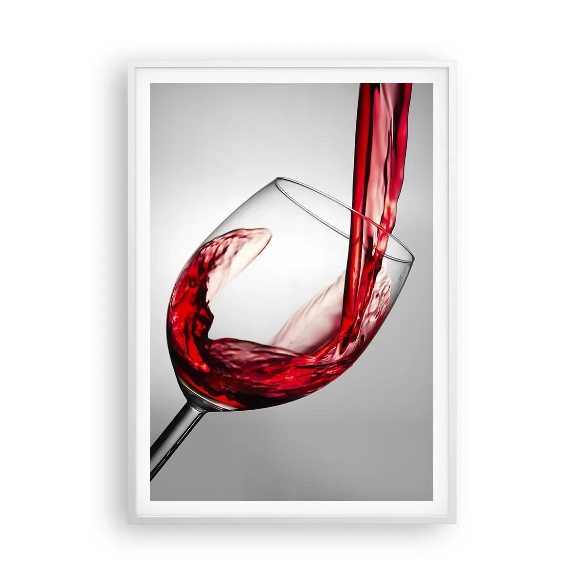 Pôster em moldura branca - Cor - movimento - som - 70x100 cm