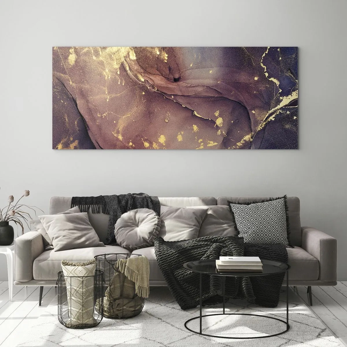 Quadro em vidro - Matéria e espírito - 120x50 cm