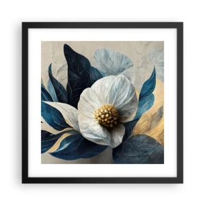 Pôster com moldura preta - Tem um coração de ouro - 40x40 cm