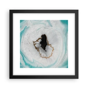 Pôster com moldura preta - Penetrar no interior - 30x30 cm