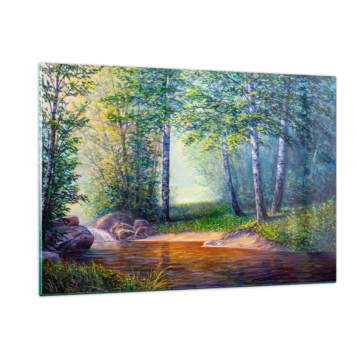 Quadro em vidro - Cenário idílico - 120x80 cm