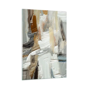 Quadro em vidro - Camadas coloridas - 50x70 cm