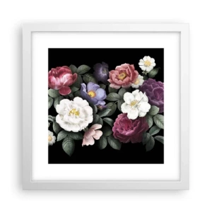 Pôster em moldura branca - Do jardim inglês - 30x30 cm