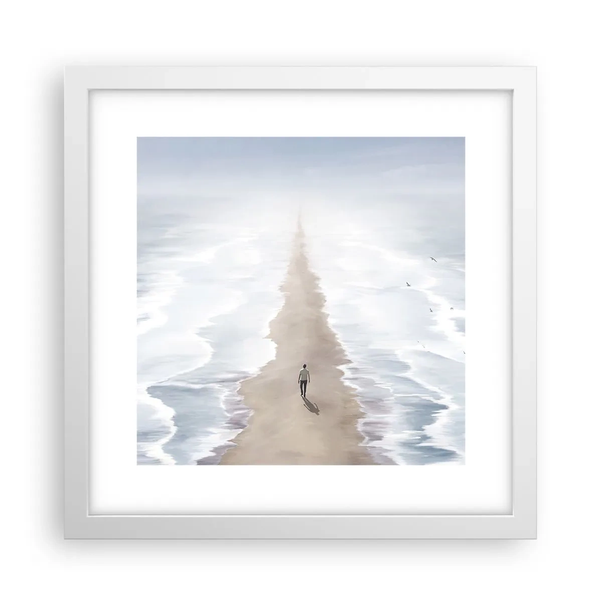 Pôster em moldura branca - Um futuro brilhante - 30x30 cm