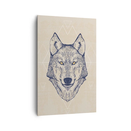 Quadro em tela - Alfa com um olhar penetrante - 80x120 cm