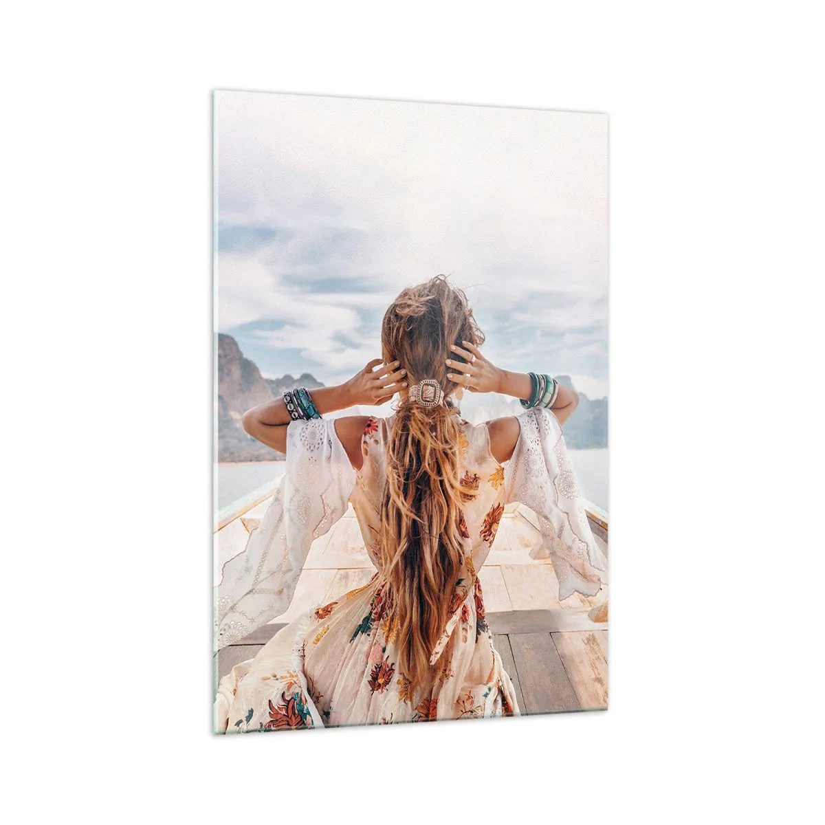 Quadro em vidro - A caminho da felicidade - 70x100 cm