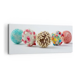 Quadro em tela - A vida pode ser doce - 100x40 cm