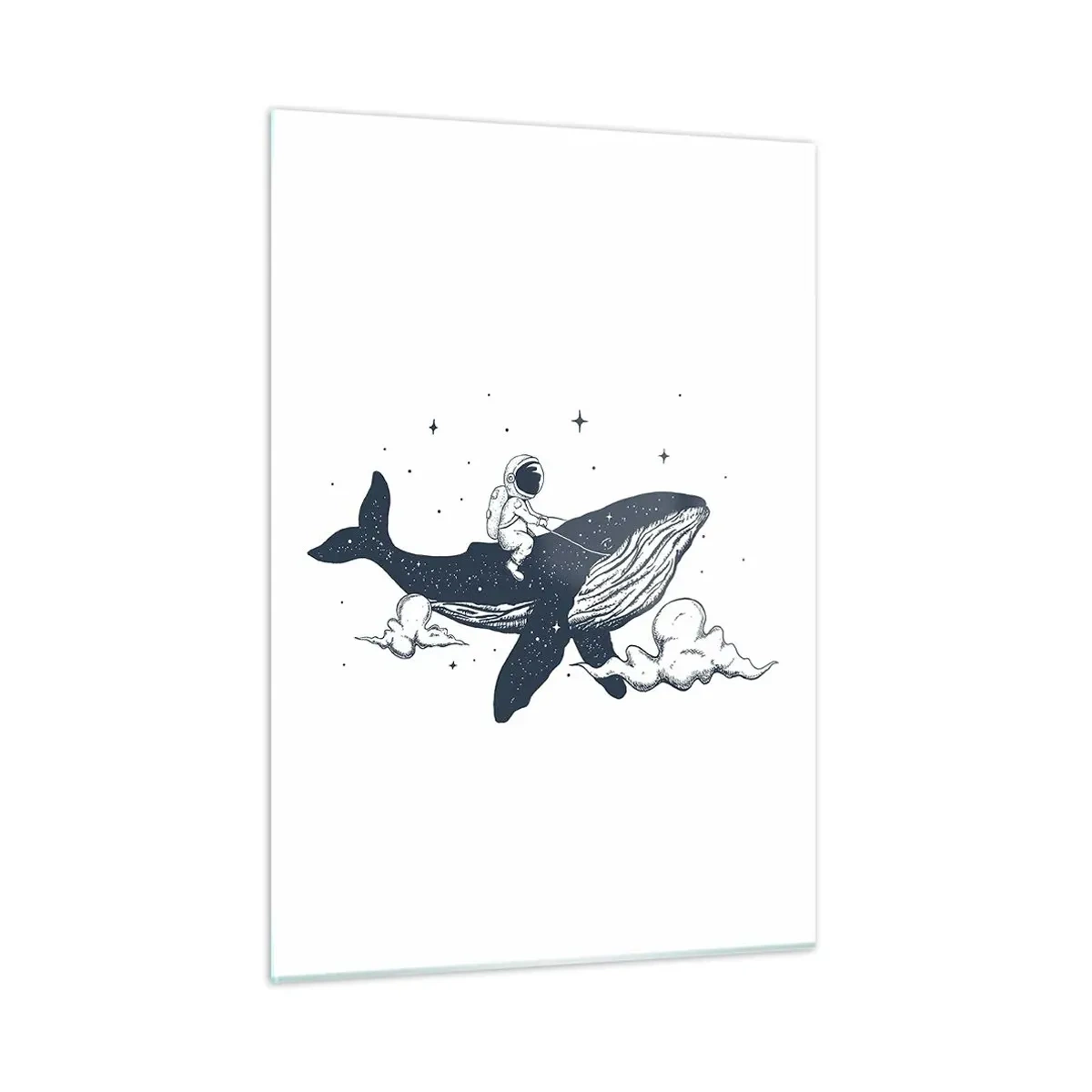 Quadro em vidro - Aventura espacial - 50x70 cm