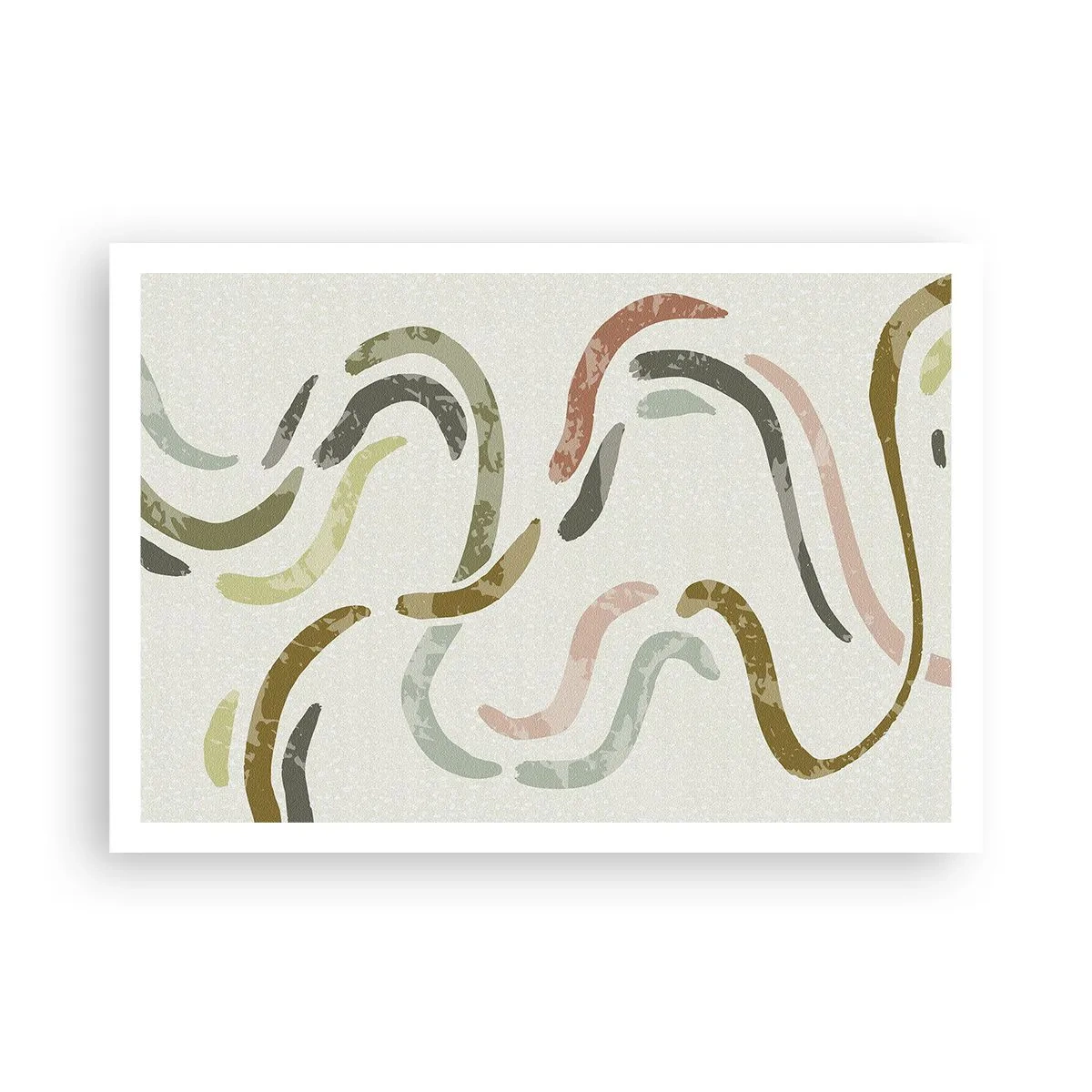 Pôster - Uma alegre dança de abstração - 100x70 cm