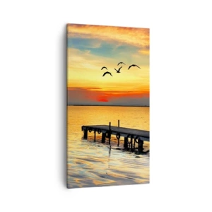 Quadro em tela - Regressos noturnos - 45x80 cm