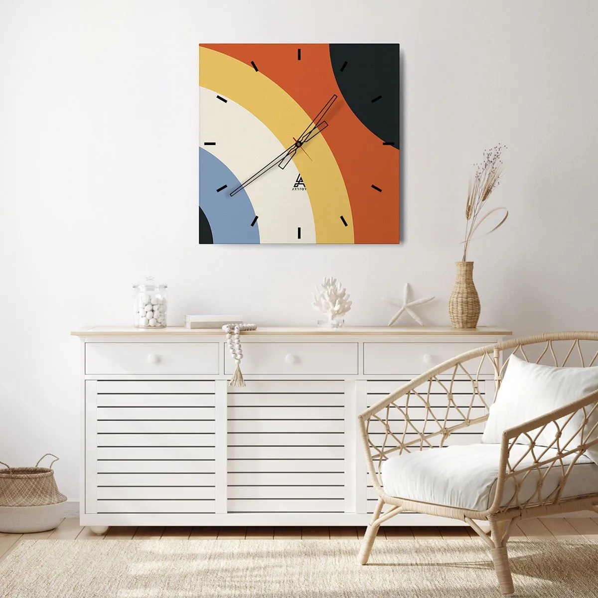 Relógio de parede - Relógio em vidro - Um para o outro - 30x30 cm