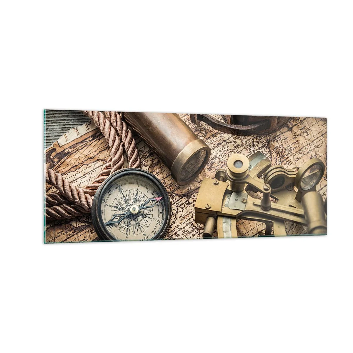 Quadro em vidro - Definir um rumo - 100x40 cm