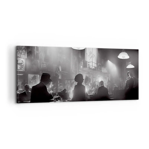 Quadro em tela - Em uma atmosfera de jazz - 100x40 cm
