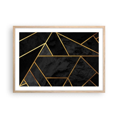 Pôster com moldura de carvalho claro - Escuridão e esplendor - 70x50 cm