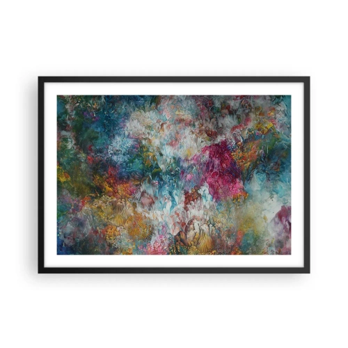 Pôster com moldura preta - Em plena floração - 70x50 cm