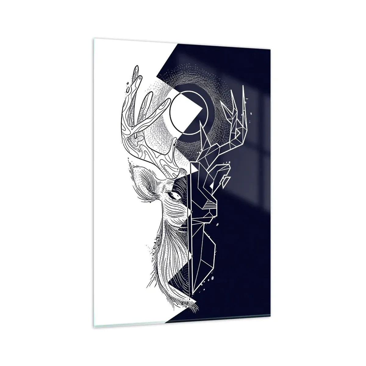 Quadro em vidro - Luta e unidade dos opostos - 80x120 cm