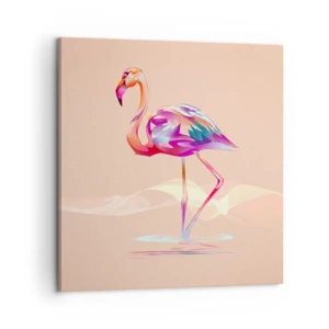 Quadro em tela - A ave das boas emoções - 60x60 cm