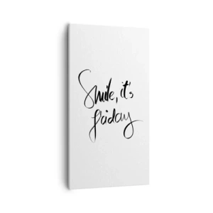 Quadro em tela - Verdadeira alegria - 55x100 cm