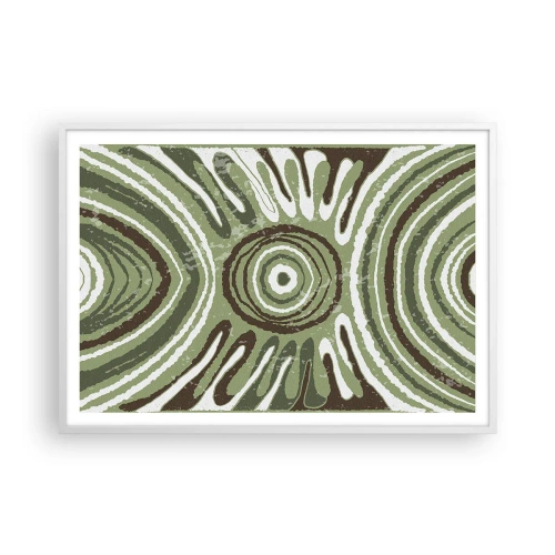 Pôster em moldura branca - Uma explosão de emoções - 100x70 cm