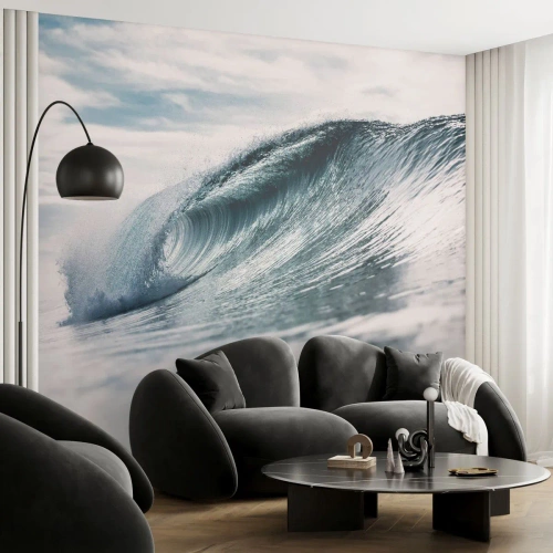 Papel de Parede Premium Sand - Pico de água - Onda do mar, Mar, oceano - 100x70 cm