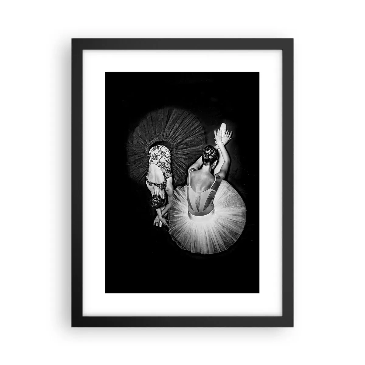 Pôster com moldura preta - Jin e yang – o equilíbrio perfeito - 30x40 cm