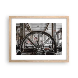 Pôster com moldura de carvalho claro - A vida secreta da fábrica - 40x30 cm