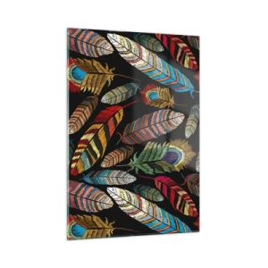 Quadro em vidro - O carnaval dos pássaros - 50x70 cm