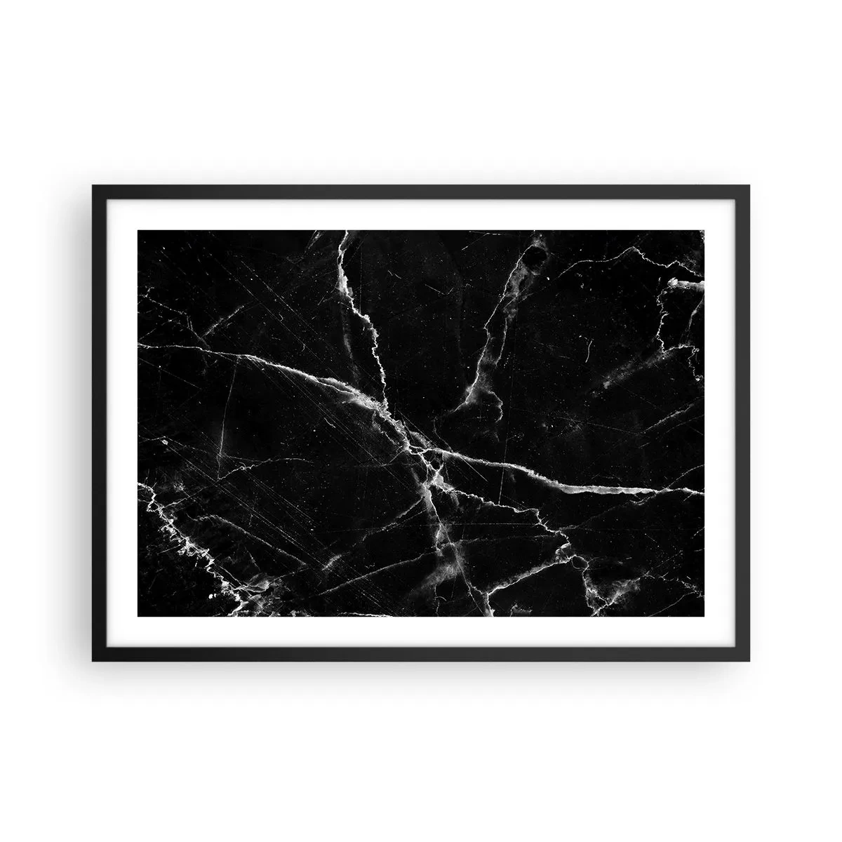 Pôster com moldura preta - A vida secreta da pedra - 70x50 cm