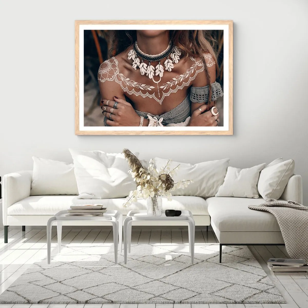 Pôster com moldura de carvalho claro - Talismãs, rituais de feminilidade - 70x50 cm