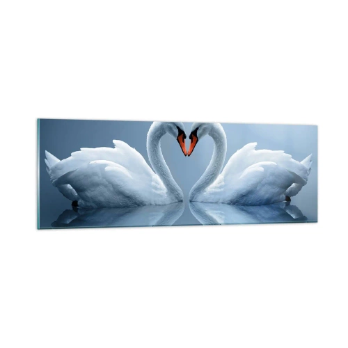 Quadro em vidro - Hora do amor - 90x30 cm