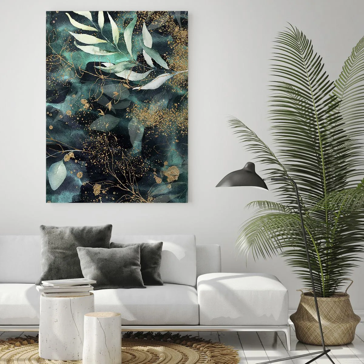 Quadro em vidro - Jardim Mágico - 50x70 cm