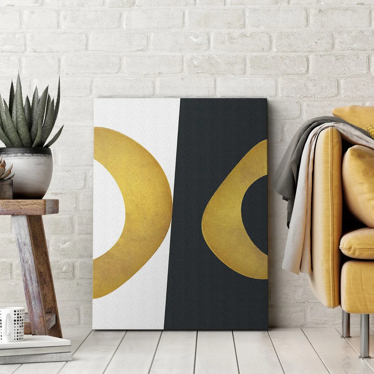 Quadro em tela - Primeiro: ouro - 50x70 cm