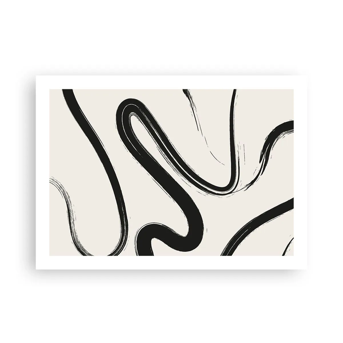 Pôster - Capricho preto e branco - 70x50 cm