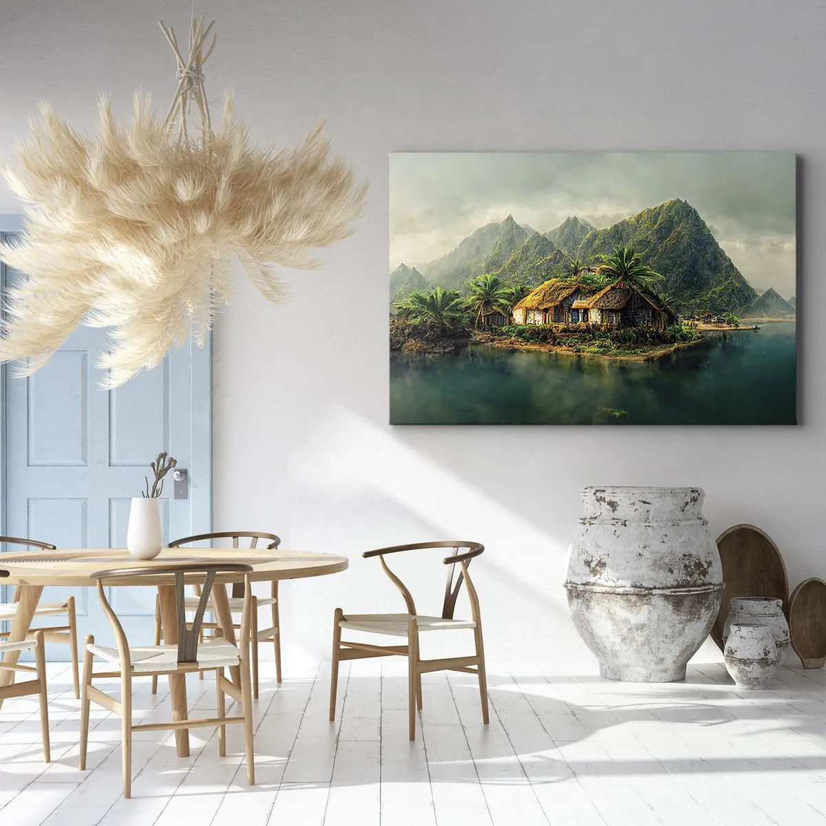 Quadro em tela - Paraíso Tropical - 120x80 cm