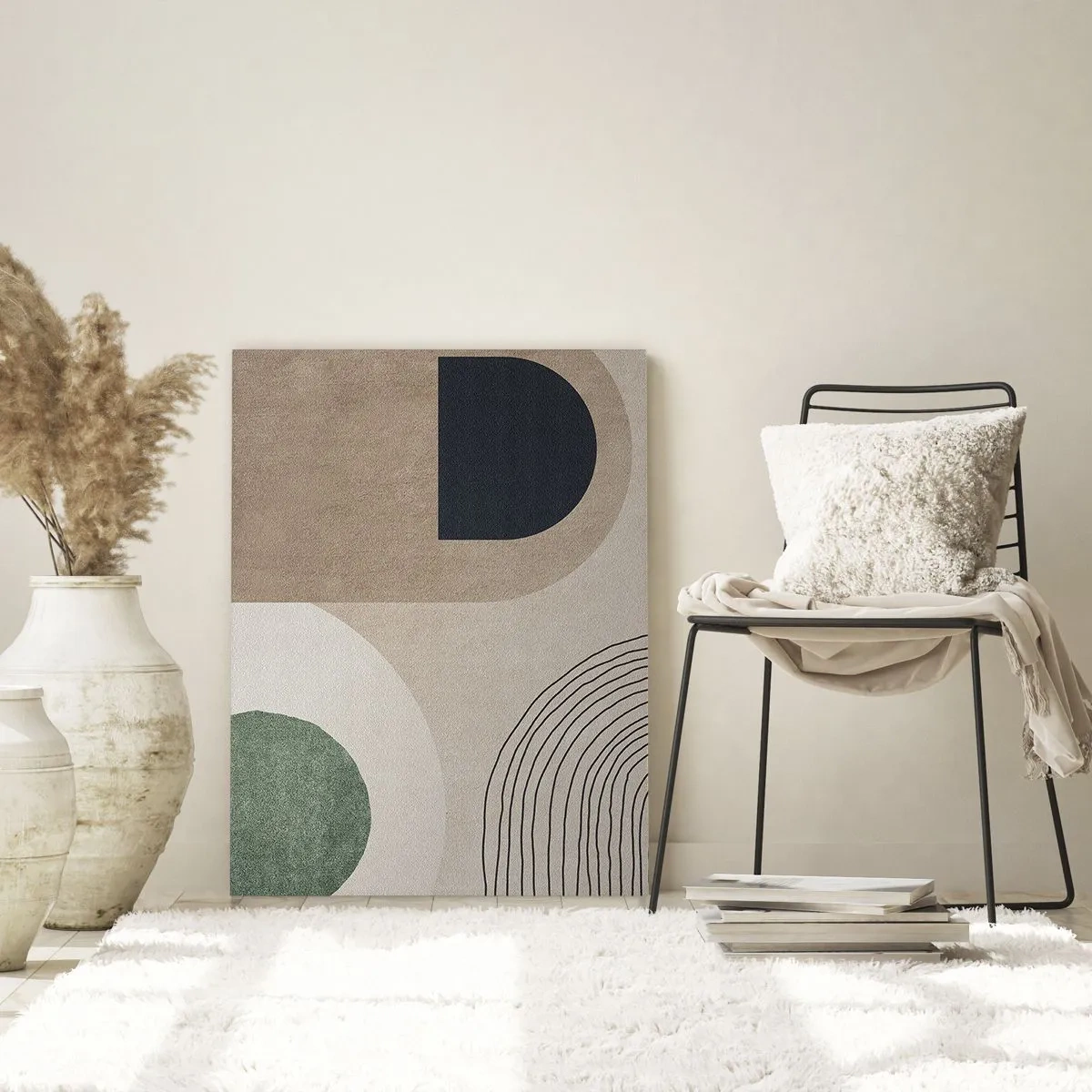 Quadro em vidro - A gentileza do oval - 50x70 cm