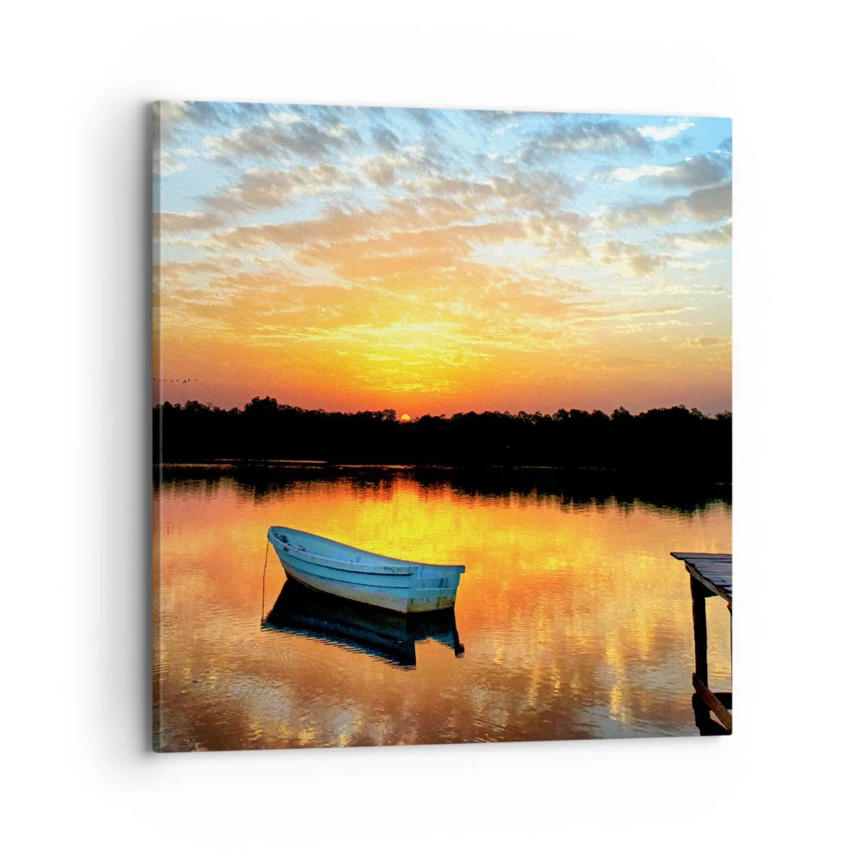 Quadro em tela - Olhe, ouça, medite - 70x70 cm