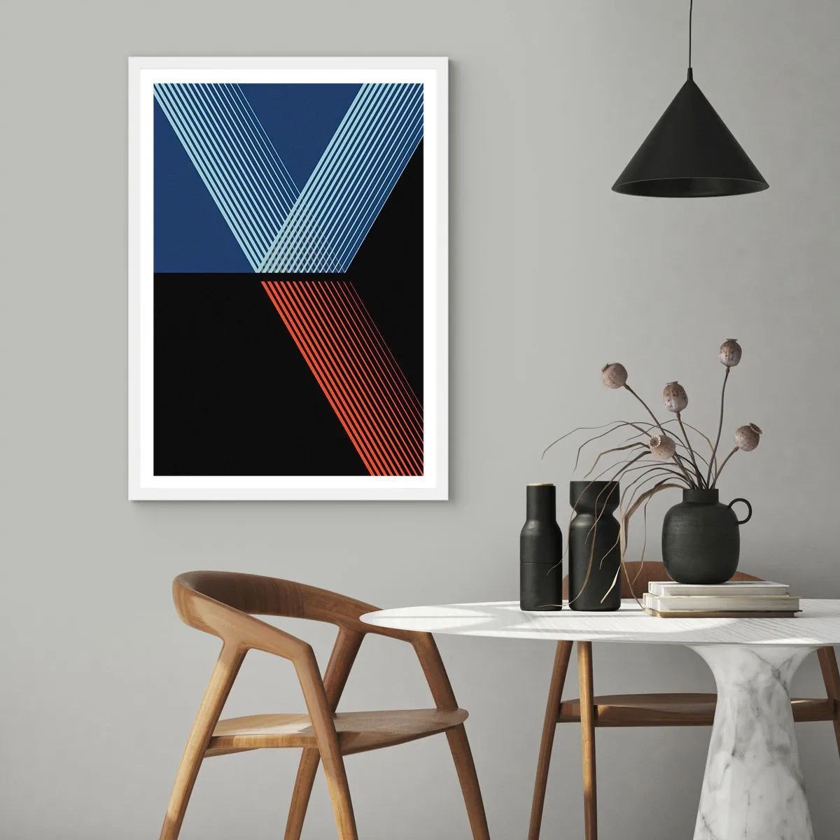 Pôster em moldura branca - Uma história simples - 61x91 cm