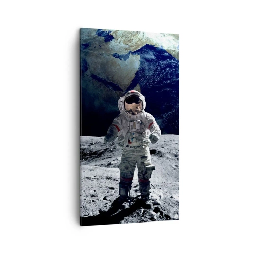 Quadro em tela - Saudações da Lua - 45x80 cm