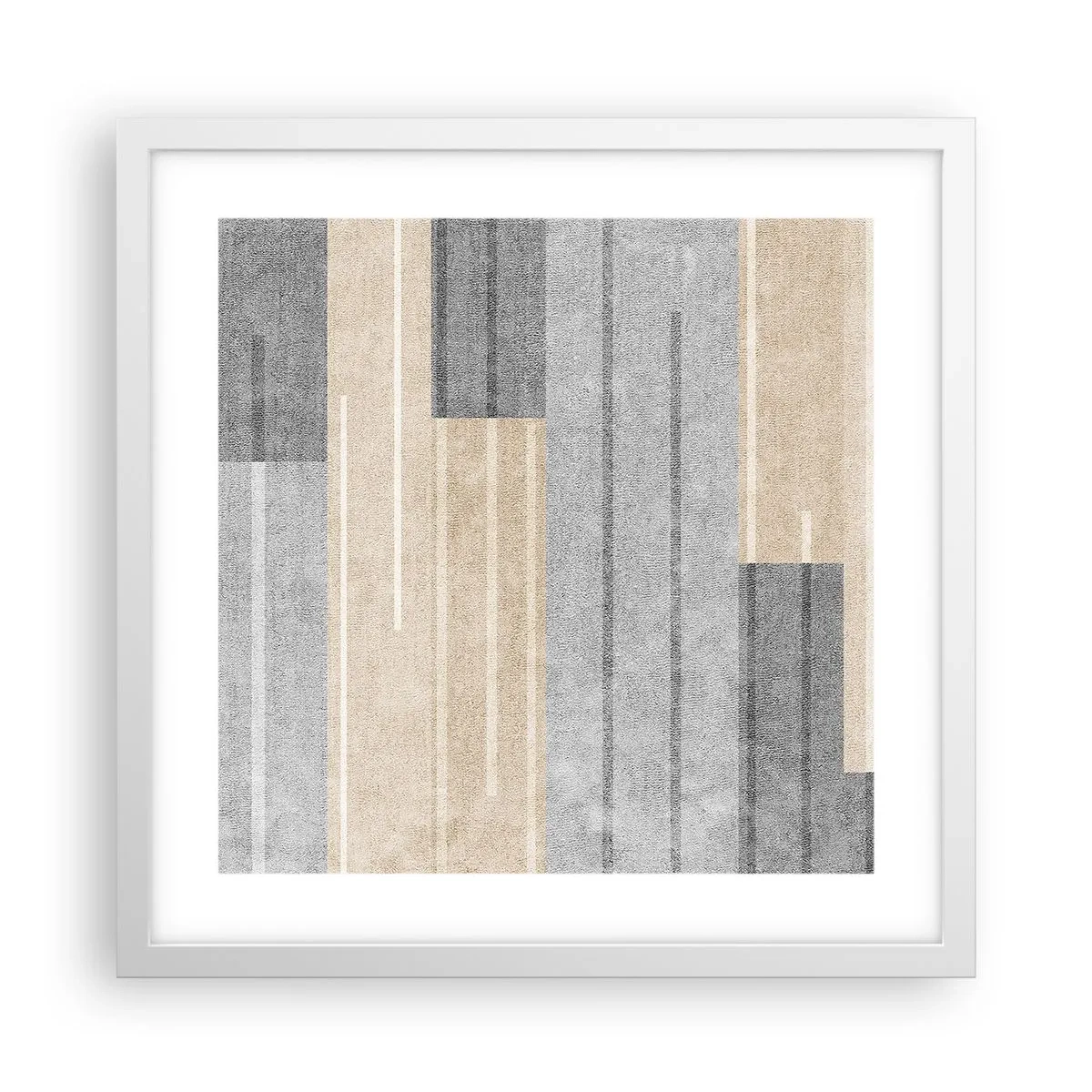 Pôster em moldura branca - Composição: mantenha vertical - 40x40 cm