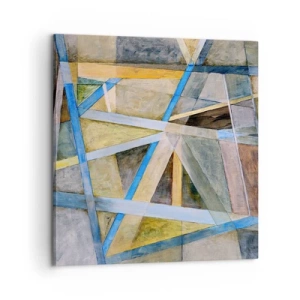 Quadro em tela - Em linha reta ou na diagonal? - 60x60 cm