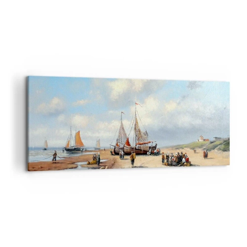 Quadro em tela - Pós-caça bem-sucedida - 120x50 cm
