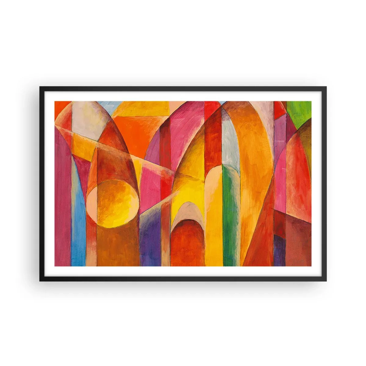Pôster com moldura preta - Catedral do Sol - 91x61 cm