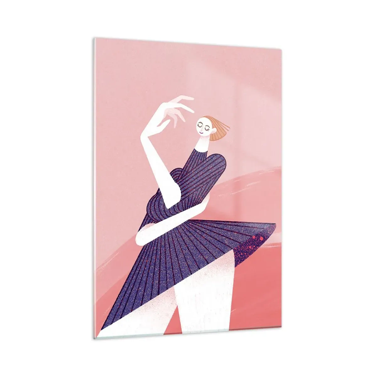 Quadro em vidro - Cada passo é um cinto de dança - 50x70 cm