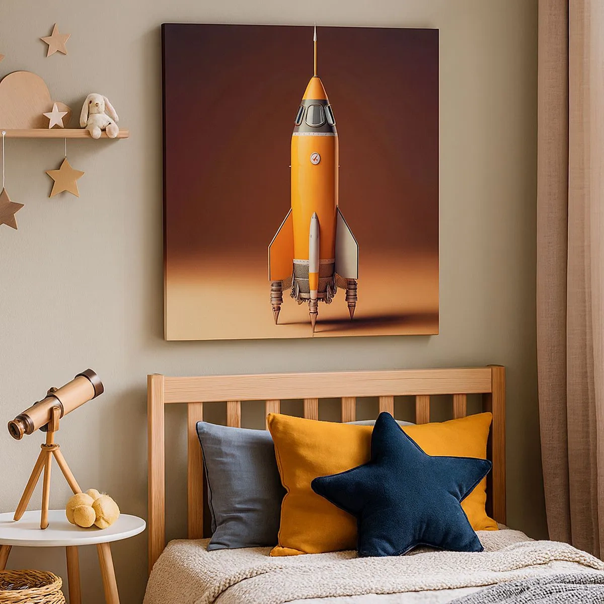 Quadro em tela - Tudo começa com um sonho - 30x30 cm